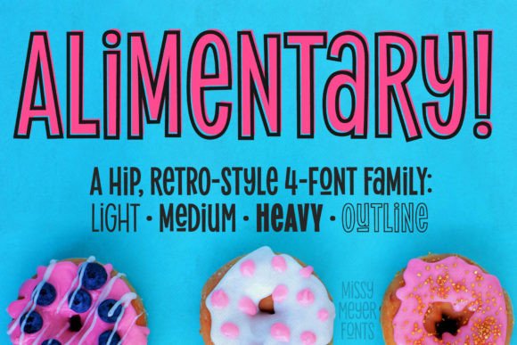 Alimentary: A Display Font That Feeds Your Campaign Visuals