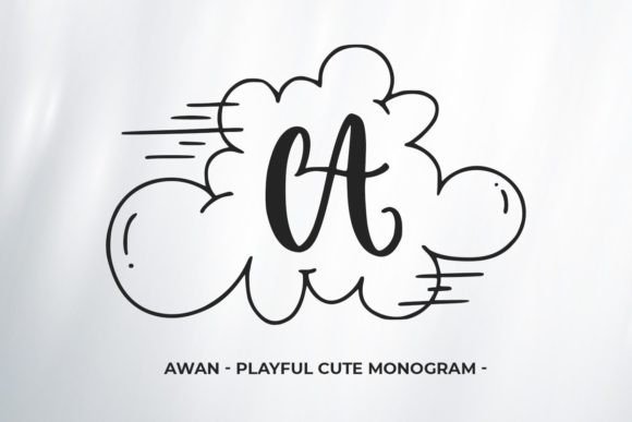 Awan Monogram: A Cool Display Typeface for Editorial Design