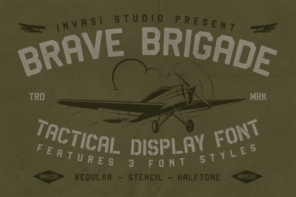 Brave Brigade: A Bold Display Font That Commands Attention