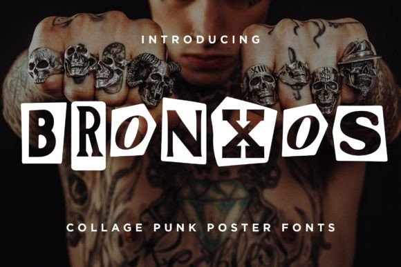 Bronxos Is the Display Font That Feels Like a 90s Collage Poster