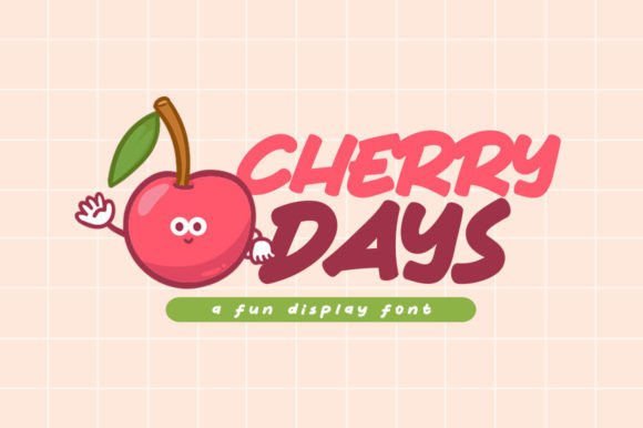 Cherry Days: A Playful Display Font for Standout Marketing Visuals