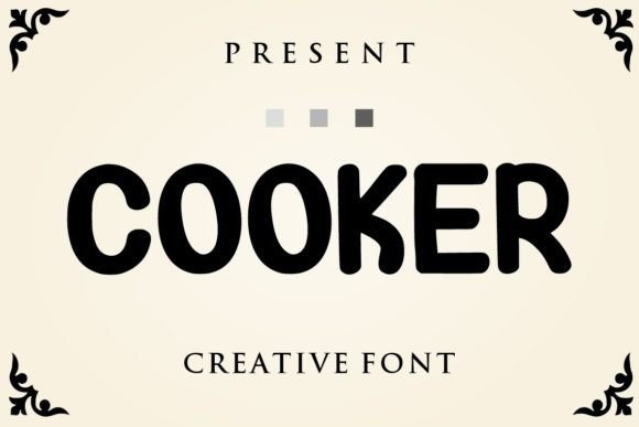 Cooker Uppercase Display Font for Crafters & Sellers