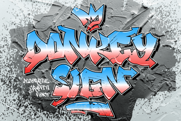 Donkey Sign: A Decorative Graffiti Typeface for Bold Campaign Design