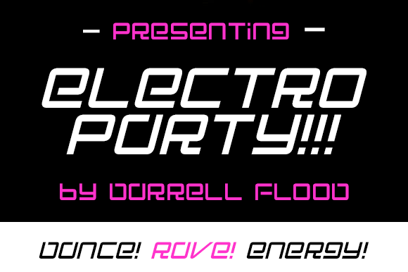 Electro Party: A Neon Display Font for Bold Editorial Design