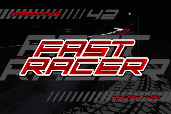 Fast Racer: A Bold Racing Font for Makers