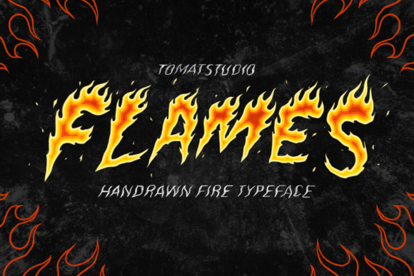 Flames: A Handcrafted Display Font for Bold Editorial Design