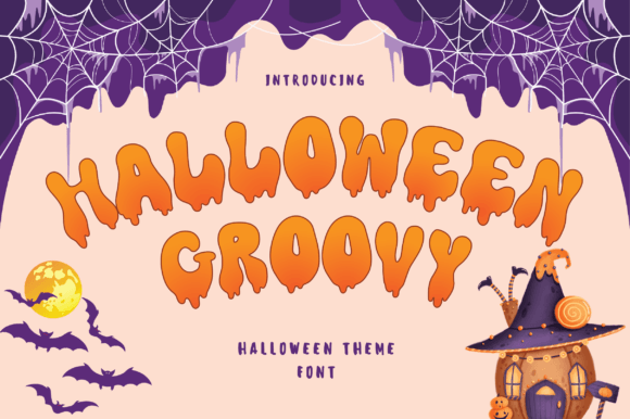 Halloween Groovy: A Whimsical Display Font for Small Businesses