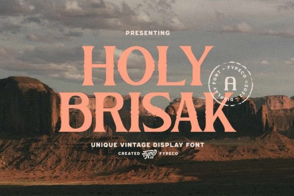 Holy Brisak: A Vintage Serif Font for Makers