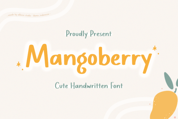 Mangoberry: A Cute Handwritten Font That Makes Every Product Feel Special