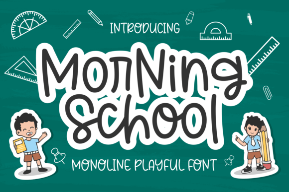 Morning School: The Friendly Display Font for Makers