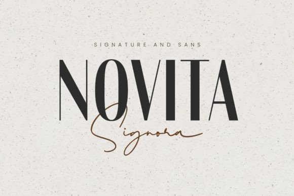 Novita Signora Duo: A Versatile Typeface Pair for Creatives