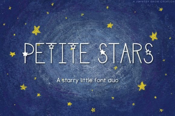 Petite Stars: A Playful Display Font for Branding
