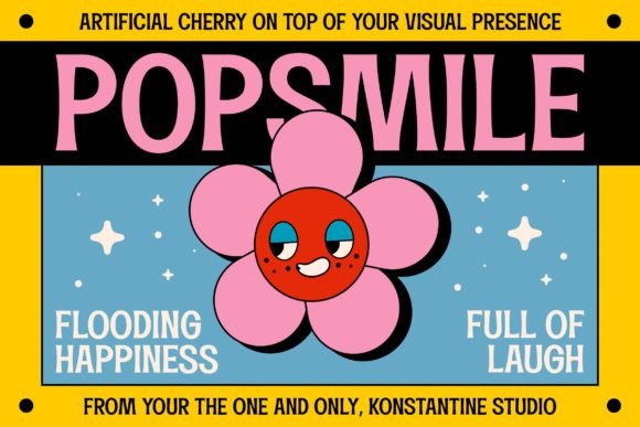 Popsmile Display Font: Retro Pop Energy for Brand Design