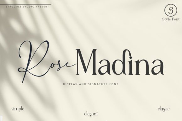 Rose Madina Display Font Brings Handcrafted Charm to Labels and Cards