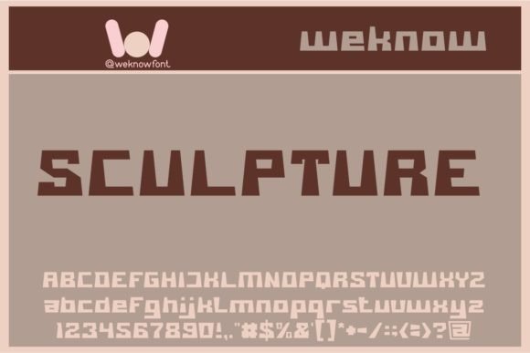 Sculpture Font: A Geometric Typeface for Standout Display Text