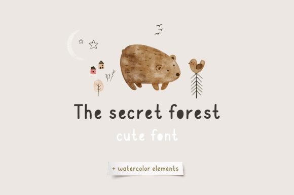 Secret Forest: A Whimsical Handwritten Font for Digital Brands