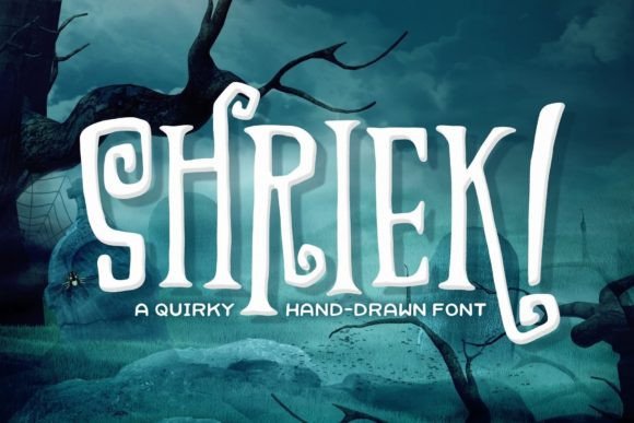 Shriek: A Hand-Drawn Display Font for Memorable Branding