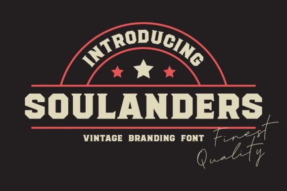Soulanders: A Vintage Serif Typeface for Maker Brands