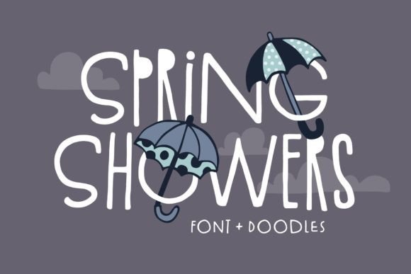 Spring Showers: A Playful Display Font for Digital Brands