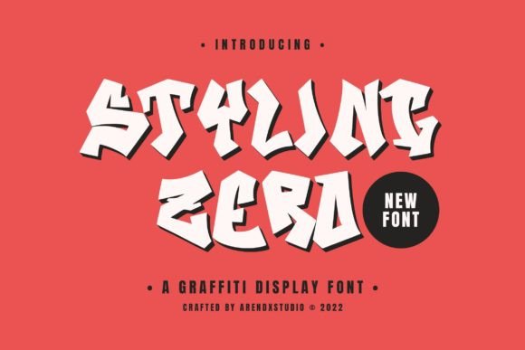 Styling Zero: A Street Art Font for Bold Marketing Visuals