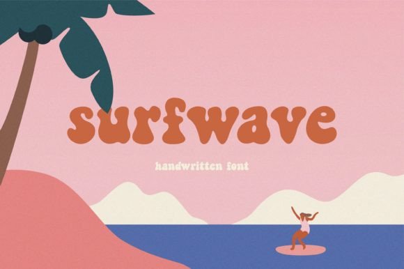 Surfwave: A Bold Hand-Lettered Typeface for Marketers