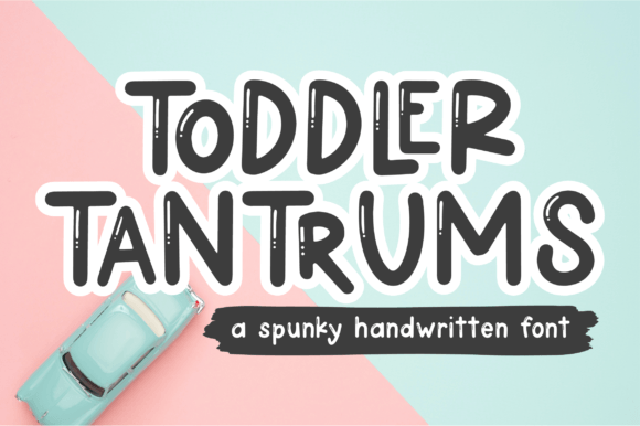 Using Toddler Tantrums Font in Playful Web Typography